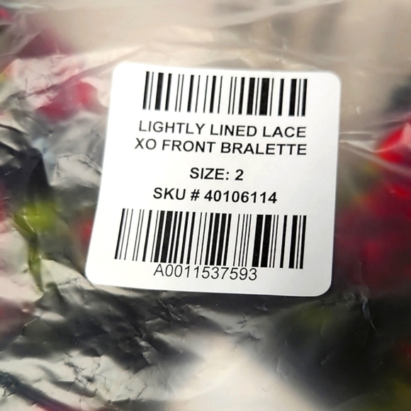 ❤️NWT VINTAGE TORRID LINGERIE - LIGHTLY LINED XO LACE LONGLINE BRALETTE FLORAL - Picture 5 of 12